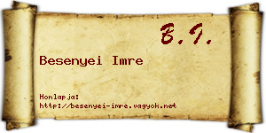 Besenyei Imre névjegykártya